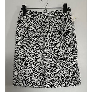 Liz Claiborne sport NWT tencel zebra print pencil skirt 6 petite